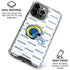 NFL Los Angeles Rams White Logo Blast iPhone 16 Pro Clear Case